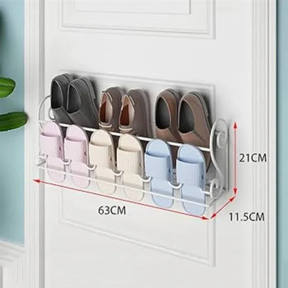 Adjustable space saving wall rack for slippers - Prozone