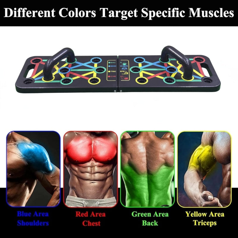 Push Up Bars Stand Board with Strong Grip Handle