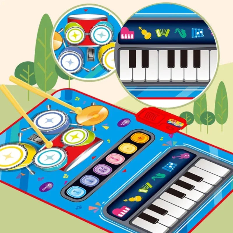 3 in 1 baby musical mat toddler toys - Prozone
