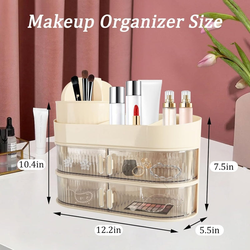 Detachable makeup organizer with three layers - Prozone