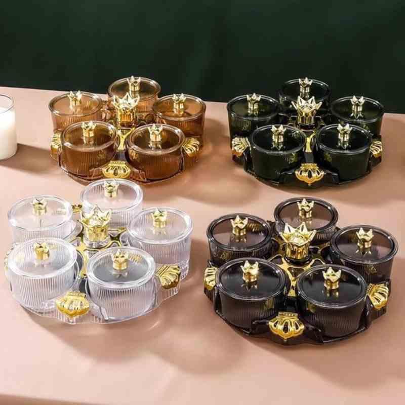Acrylic Rotating Dry Fruit Tray - Prozone