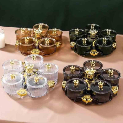 Acrylic Rotating Dry Fruit Tray - Prozone