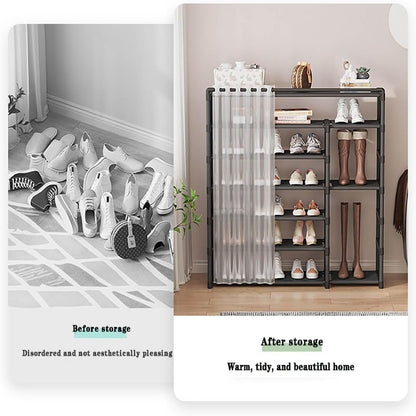 Curtain Shoe Rack