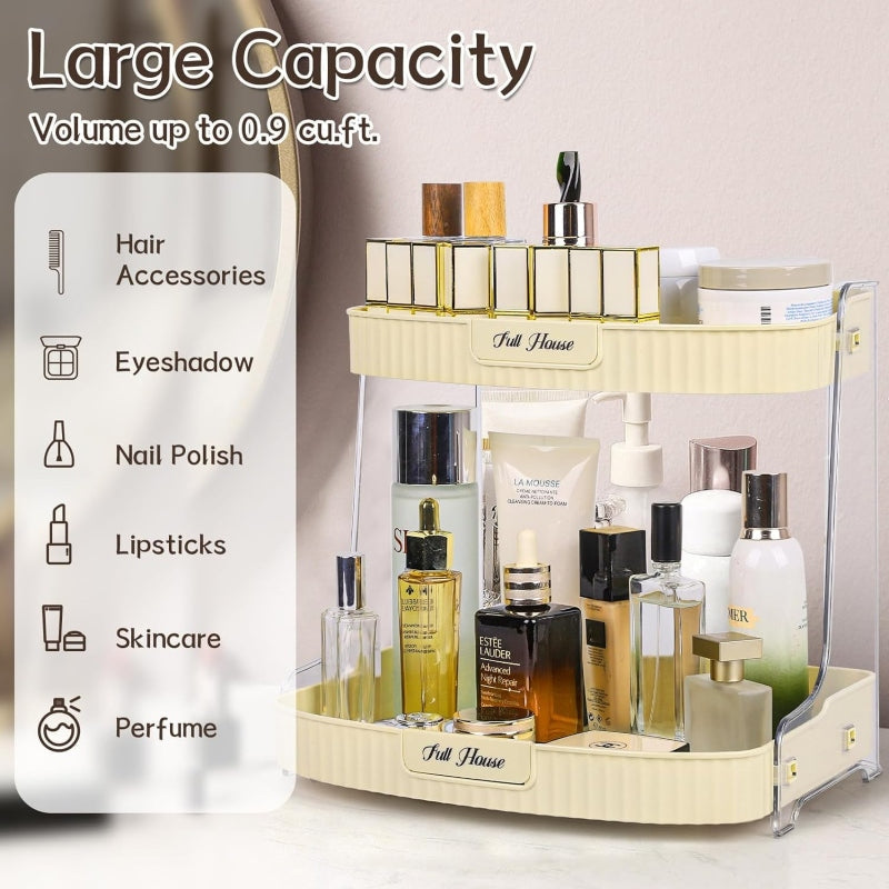 2 tier Cosmetic Makeup Storage Holder - Prozone