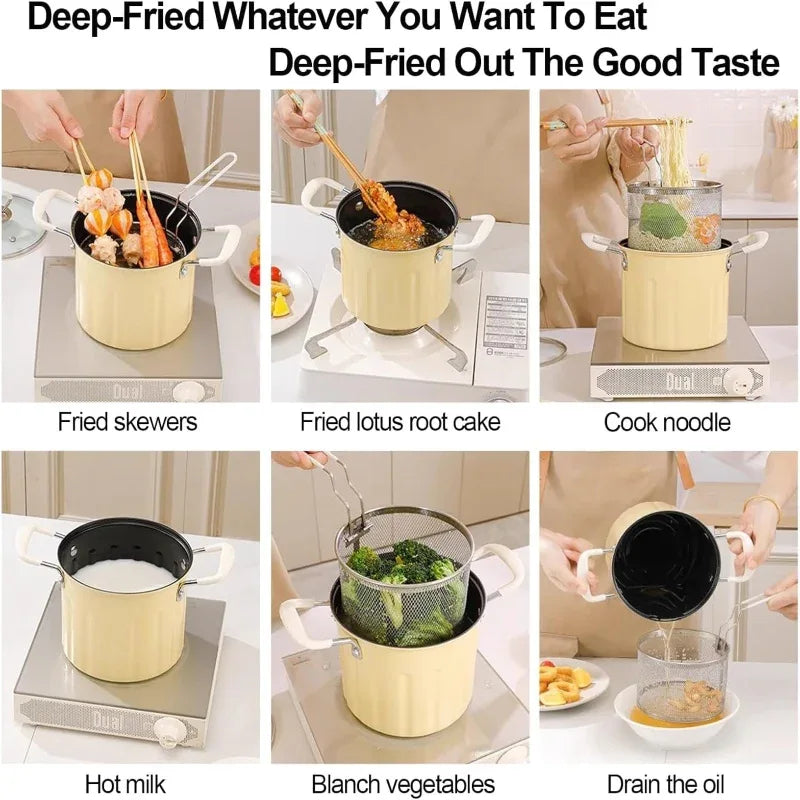 3 Litre Deep Frying Pot Stainless Steel - Prozone