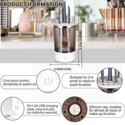 Automatic usb operate makeup brushes cleaner machine - Prozone