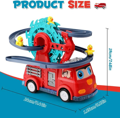 Battery operated fire truck with duck track - Prozone