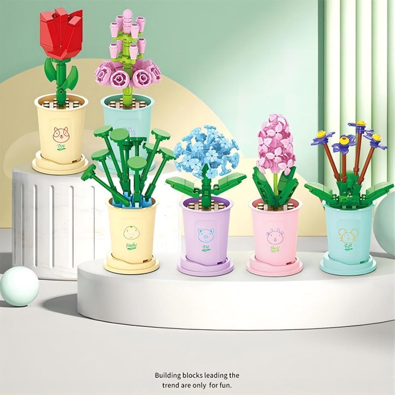 Flower Bouquet Potted Building Block - Prozone