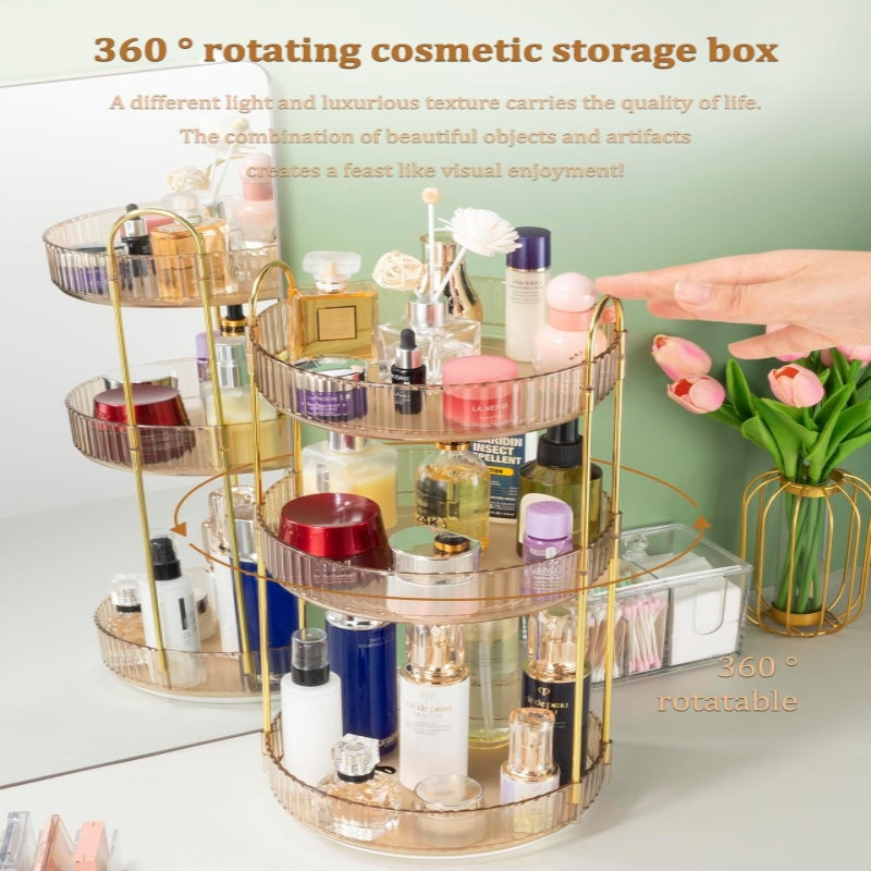 3 Layer Rotating Cosmetic Organizer Rack - Prozone