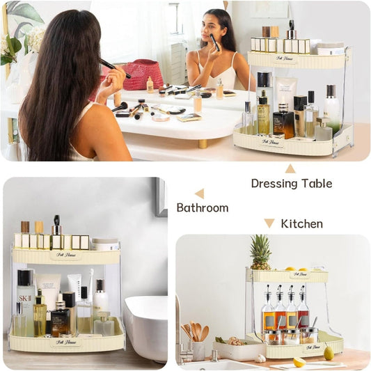 2 tier Cosmetic Makeup Storage Holder - Prozone