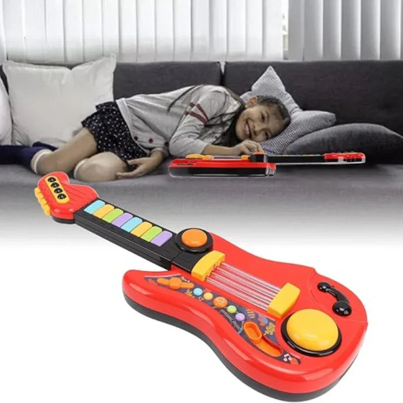 Battery operated kids guitar with light sound - Prozone