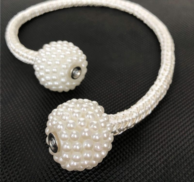Magnetic curtain tiebacks pearl ball - Prozone