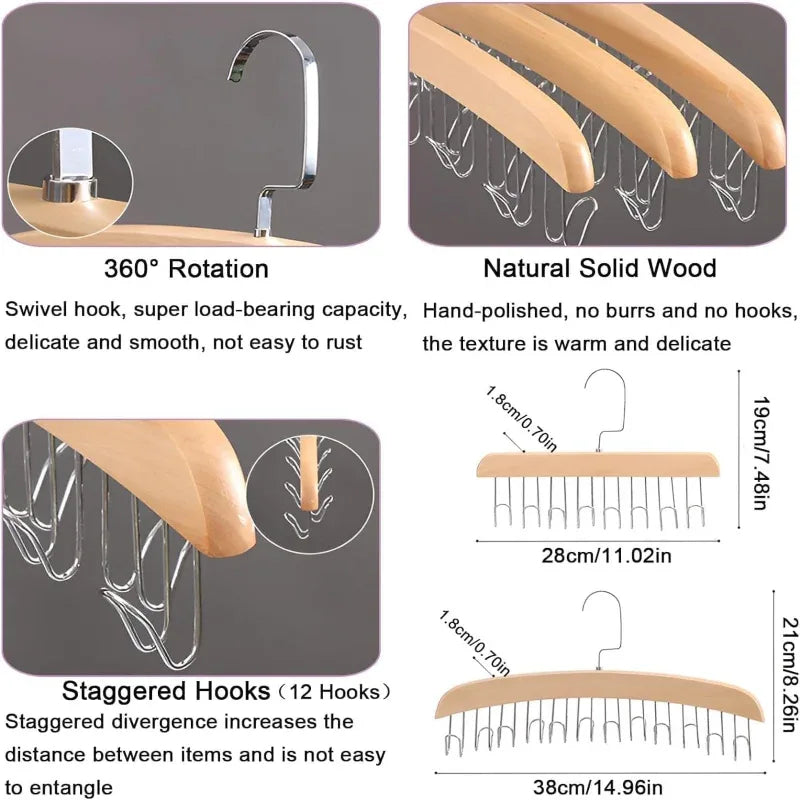 Wooden Hanger 8Hooks - Prozone