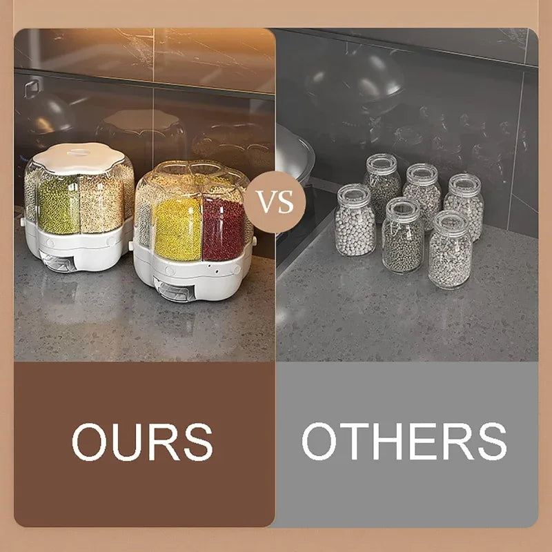 10Kg Rotating Flower Shape cereal dispenser - Prozone