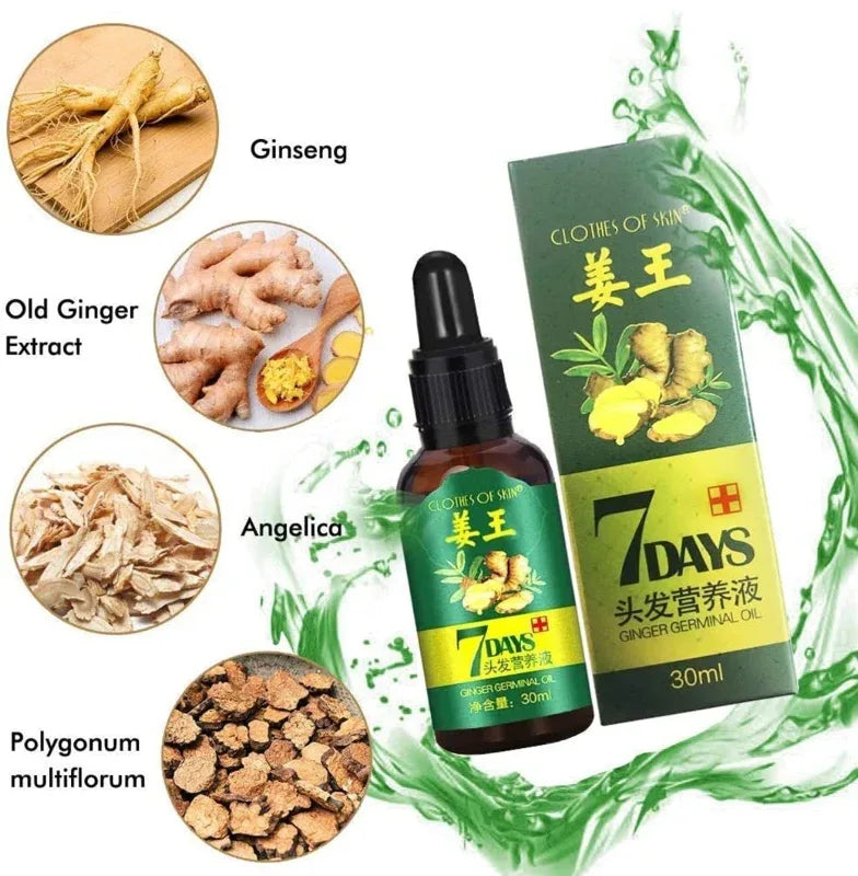 Ginger hair growth essence 7 days germinal hair growth serum - Prozone