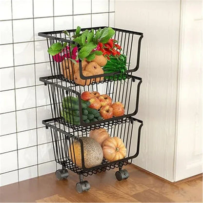 3 best quality basket vegetable and fruit rack - Prozone