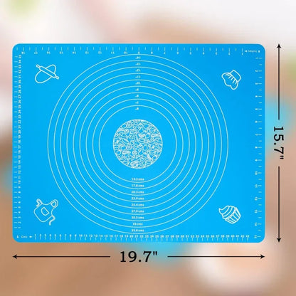 Measuring baking silicone mat for pastry and roti rolling - Prozone