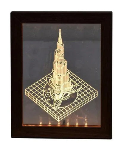 Burj khalifa acrylic frame - brown - Prozone