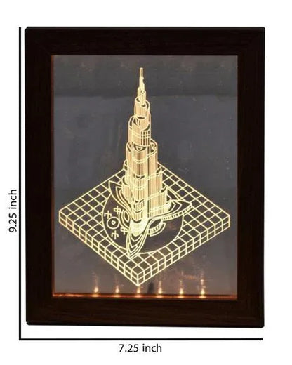 Burj khalifa acrylic frame - brown - Prozone
