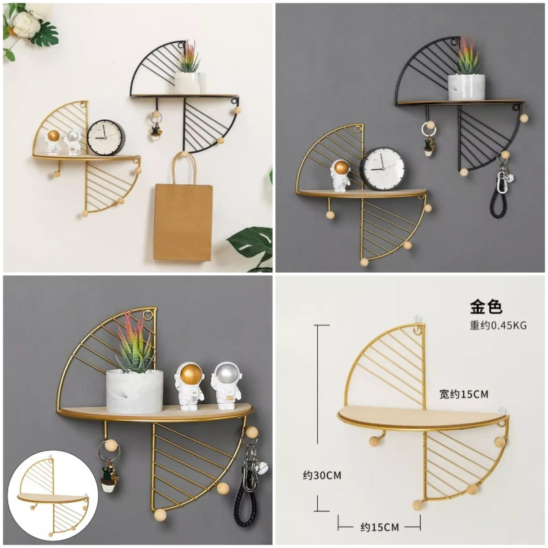 Home creative circle shape wall shelf - Prozone