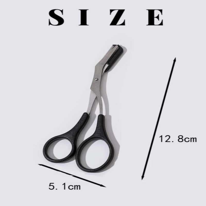 1pc Eyebrow Trimming Comb Scissor - Prozone
