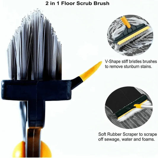 V-shaped bristles floor scrub cleaning brush - Prozone