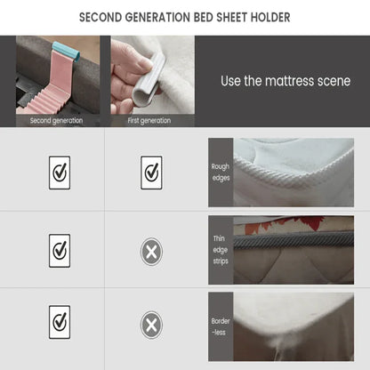 Bed sheet holder gripper needle free--6 pcs set - Prozone