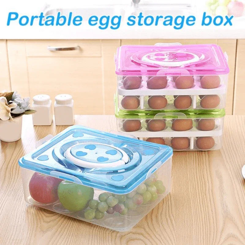 Egg storage holder box double layer 16 grids per layer - Prozone