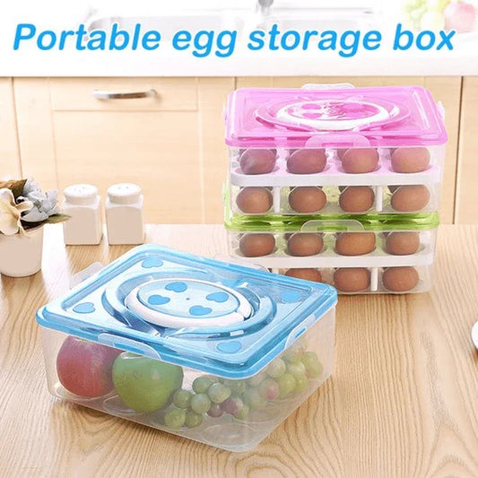 Egg storage holder box double layer 16 grids per layer - Prozone