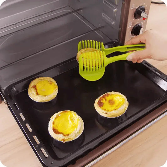 Fruit slicer tomato cutter lemon potato egg peel onion holder - Prozone