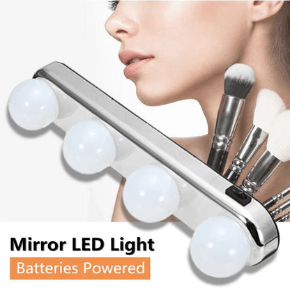 Portable led 4 bulbs makeup mirror light - Prozone