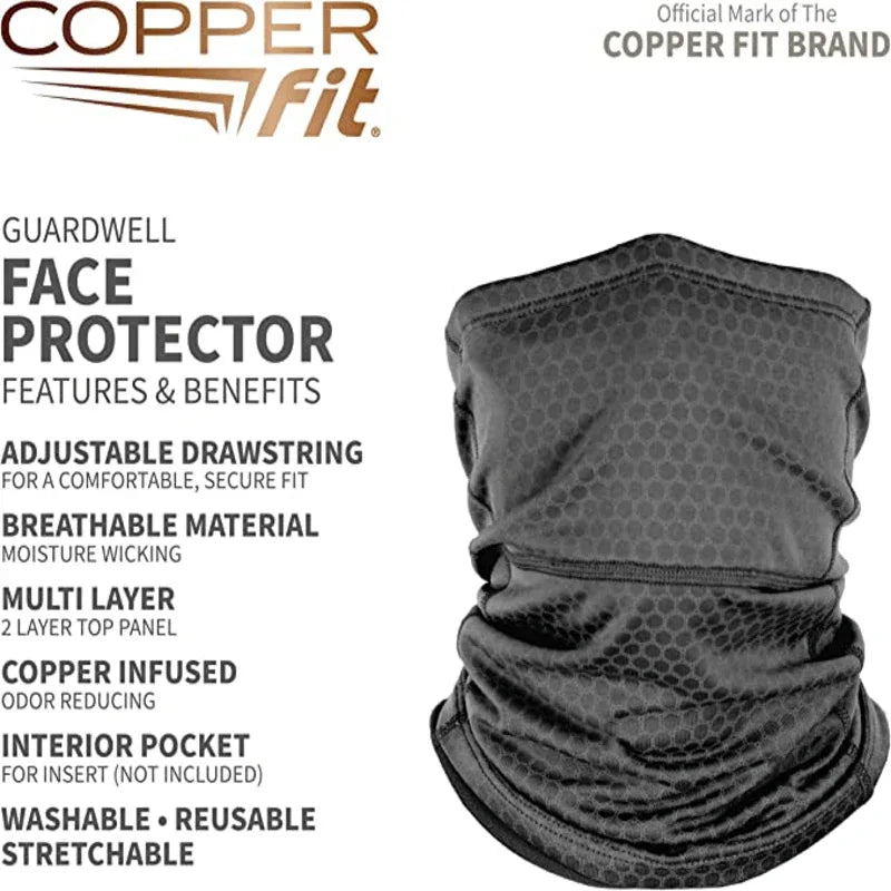 Copper fit unisex adult guard well face cover - Prozone