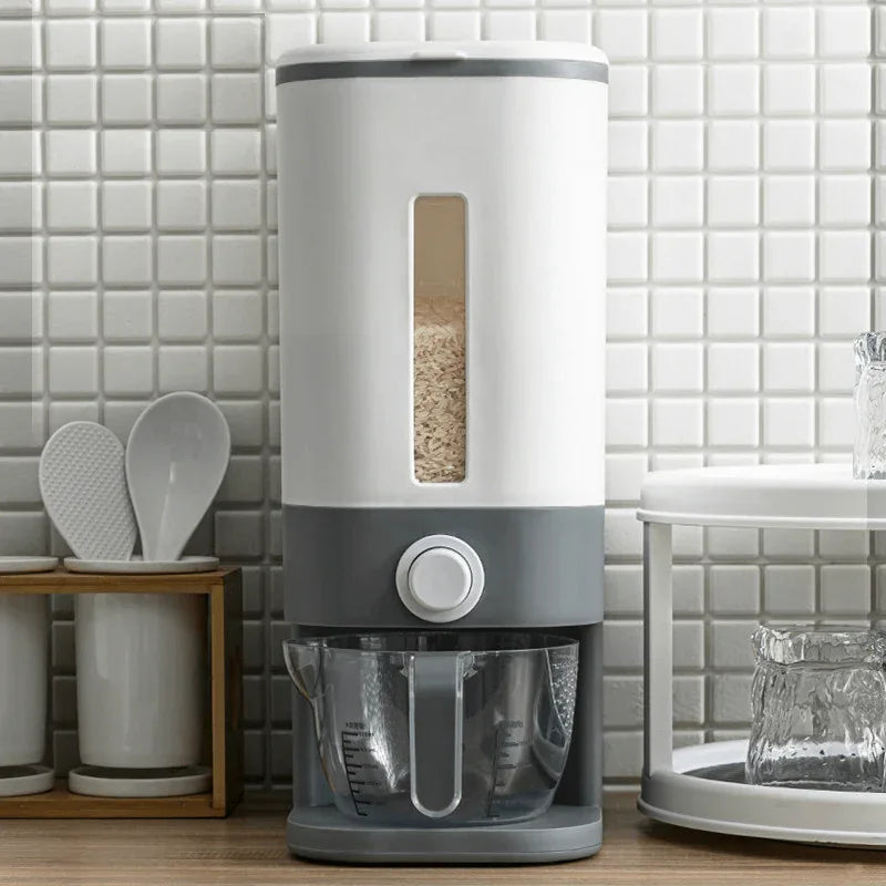 Rice dispenser with measuring cup - Prozone