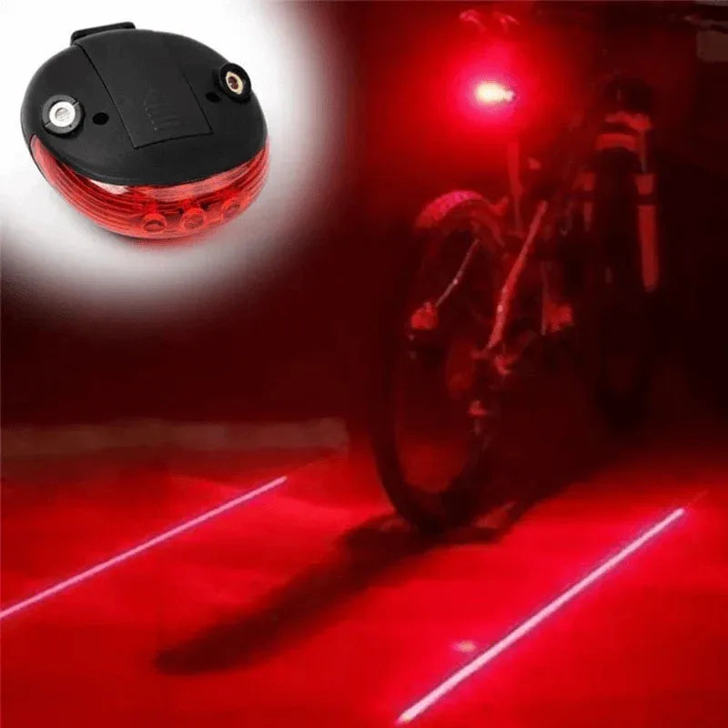 Waterproof bicycle light 5led+2laser rear tail light - Prozone