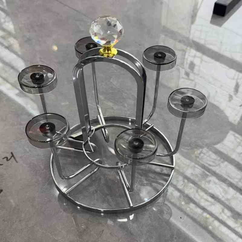 Glass Holder Rack Stainless Steel 6 Cups - Prozone