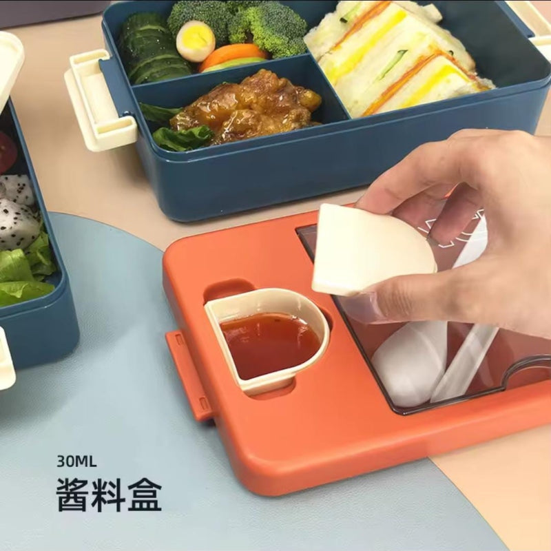 Air Tight Lunch Box With Sauce Box - Prozone