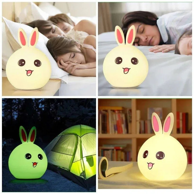 Cute rabbit silicone led night light - Prozone