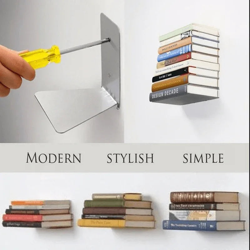 Invisible bookshelf rack or organizer - Prozone