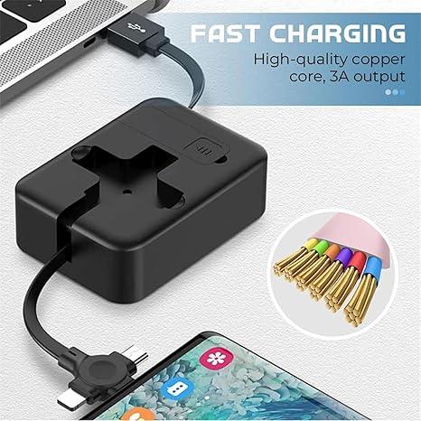 3 in 1 Retractable Triple Charging Box - Prozone