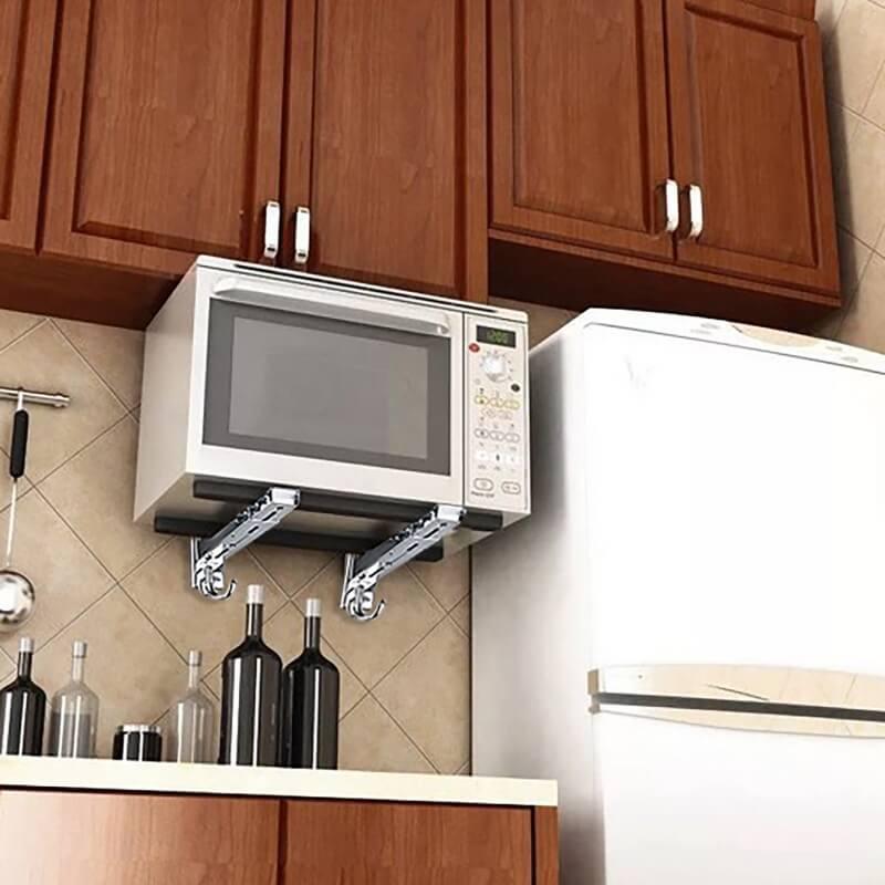Foldable wall mounted stainless steel frame microwave oven - Prozone
