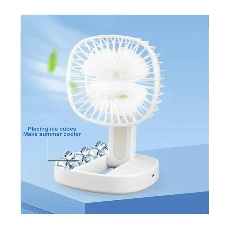 Mini Desktop USB Rechargeable Foldable Fan with LED Light - Prozone