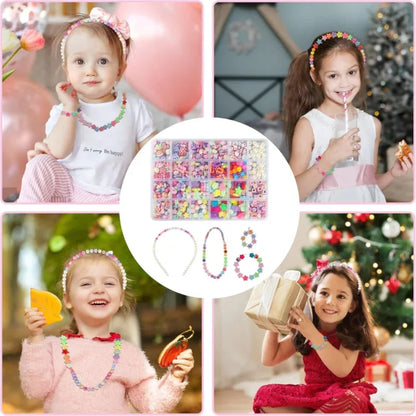 kids threads beads set art and craft jewelry - Prozone