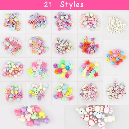 kids threads beads set art and craft jewelry - Prozone