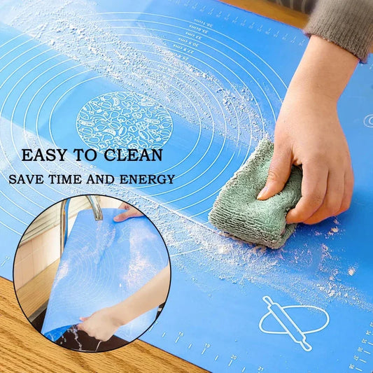 Measuring baking silicone mat for pastry and roti rolling - Prozone