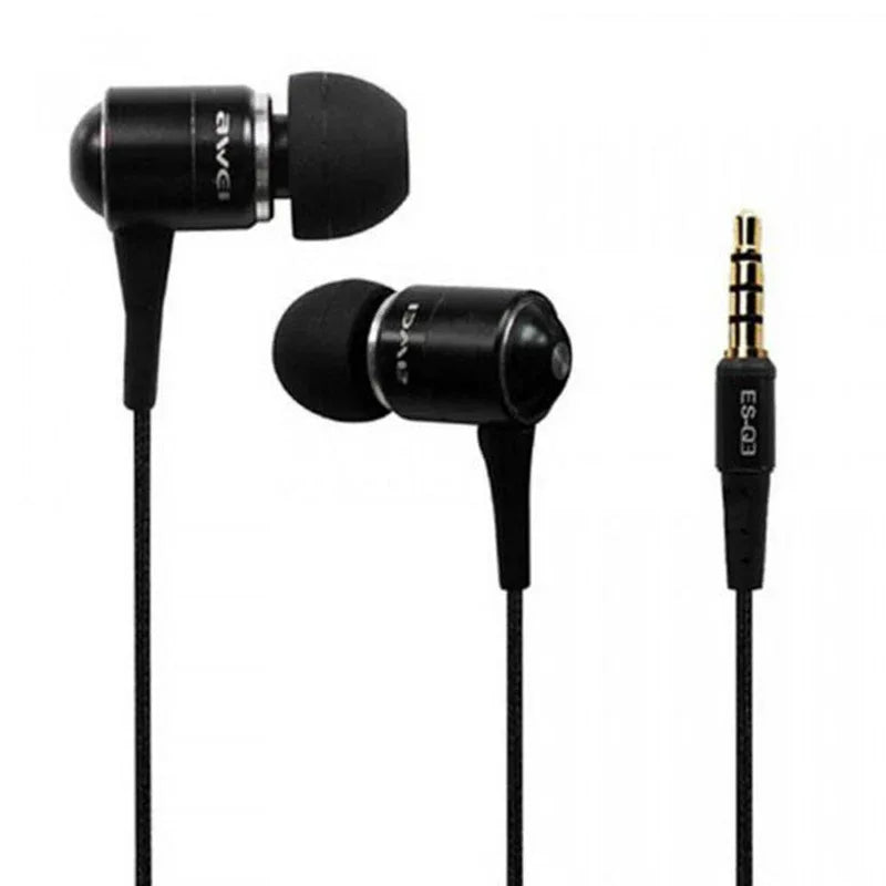 Awei es q7 earphones in ear with sozy earbuds 3.5mm jack - Prozone