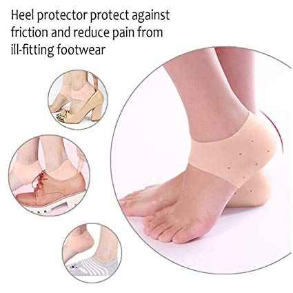 Silicone Gel Heel Pad Socks for Pain Relief and anti crack - Prozone