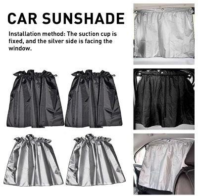 Car sunshade curtain- sucker fixing-silver coating cloth - Prozone