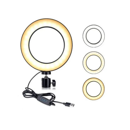 20cm led studio camera ring light photography - Prozone