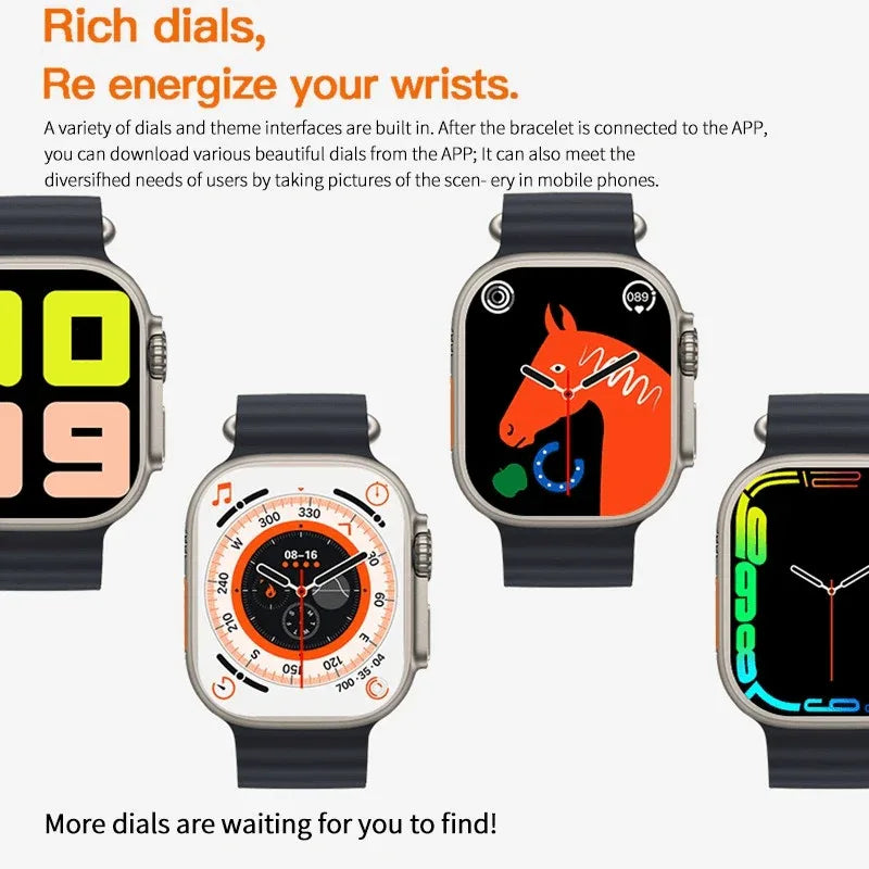 T800 series 8 ultra smart watch with big display - Prozone