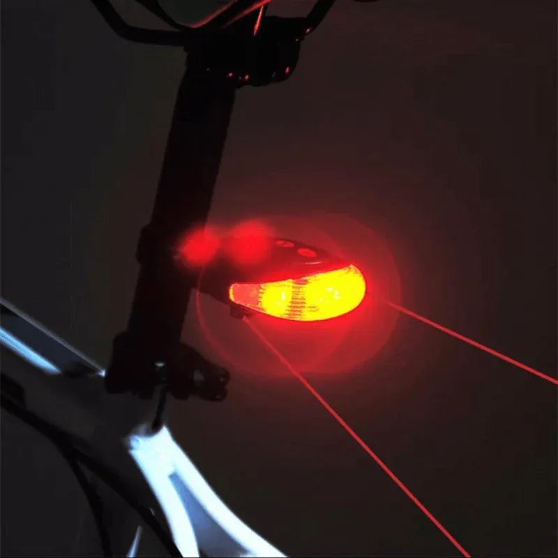 Waterproof bicycle light 5led+2laser rear tail light - Prozone